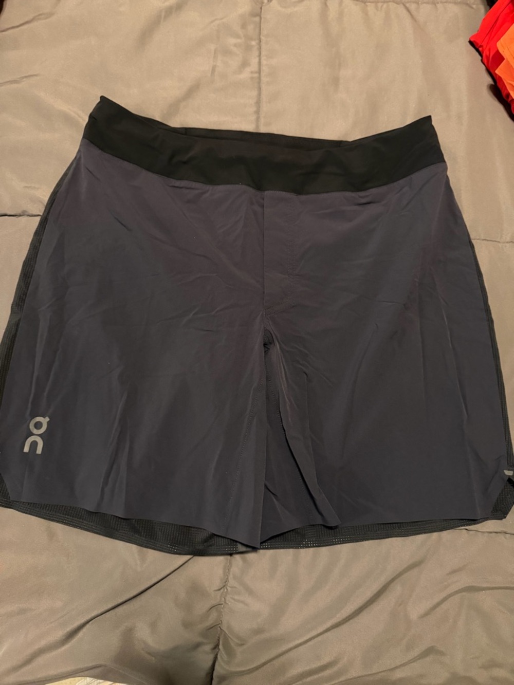 On Running Men's Black and Navy Performance Shorts